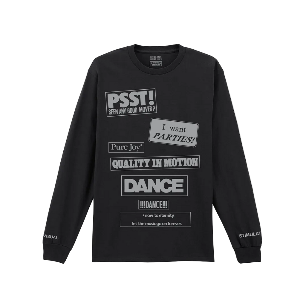 HATTIE STEWART X JAGUARSHOES Kisses Long Sleeve T Shirt - Black